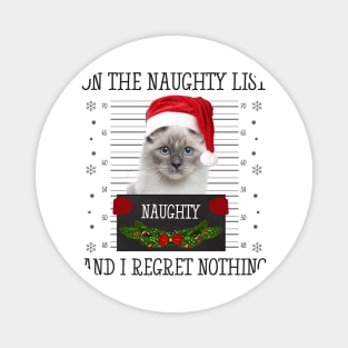 On The Naughty List, And I Regret Nothing Magnet